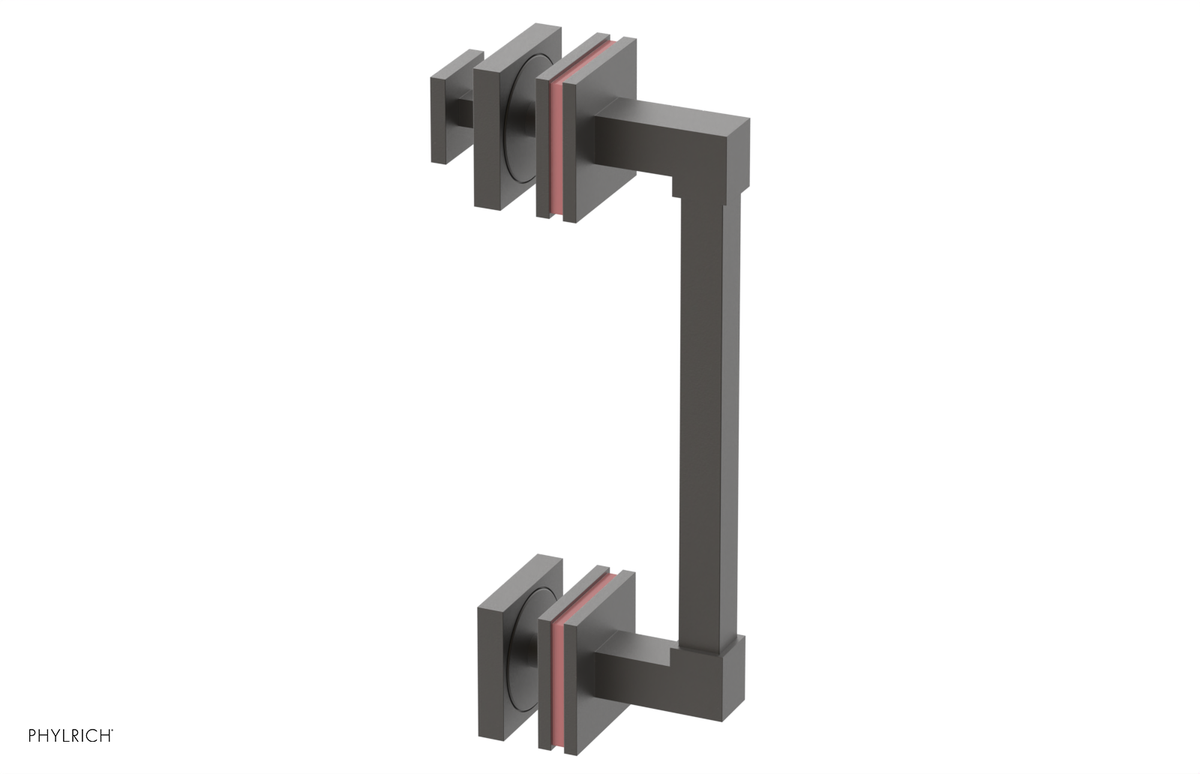 JOLIE - 8" Single Sided Shower Pull with "Pink" Accents 222S-92-08