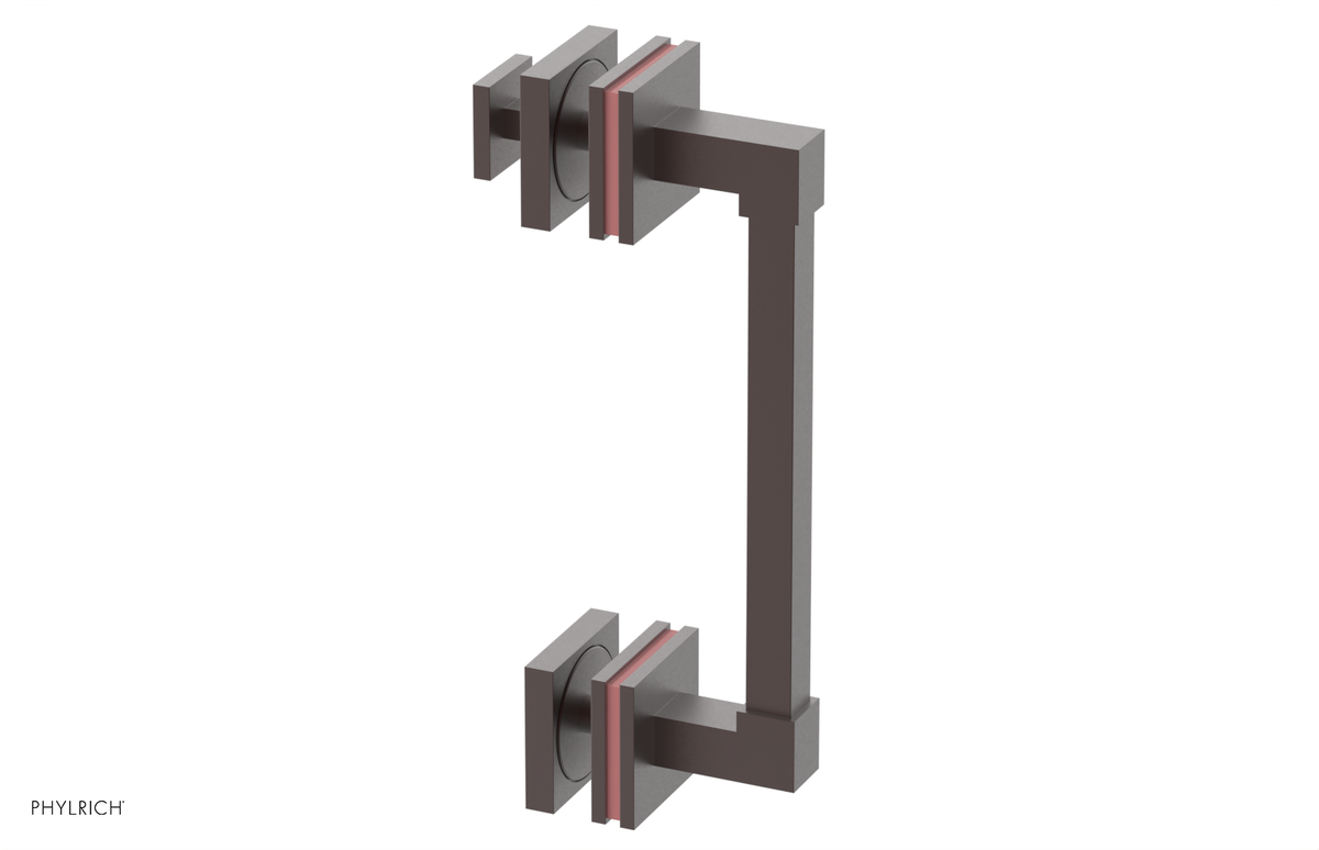 JOLIE - 8" Single Sided Shower Pull with "Pink" Accents 222S-92-08