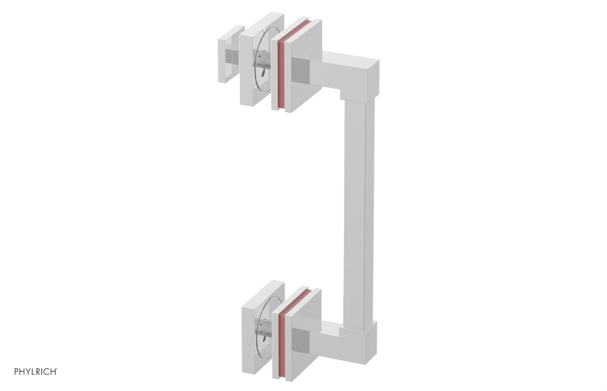 JOLIE - 8" Single Sided Shower Pull with "Pink" Accents 222S-92-08