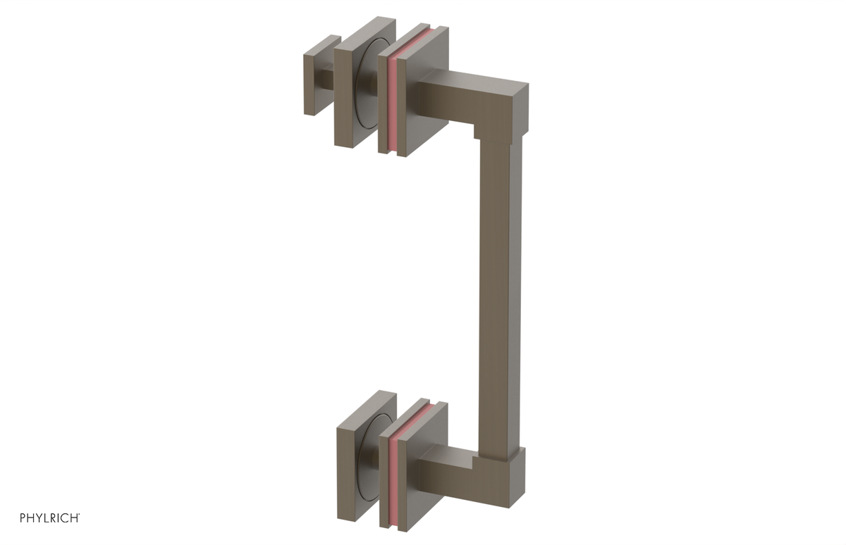 JOLIE - 8" Single Sided Shower Pull with "Pink" Accents 222S-92-08