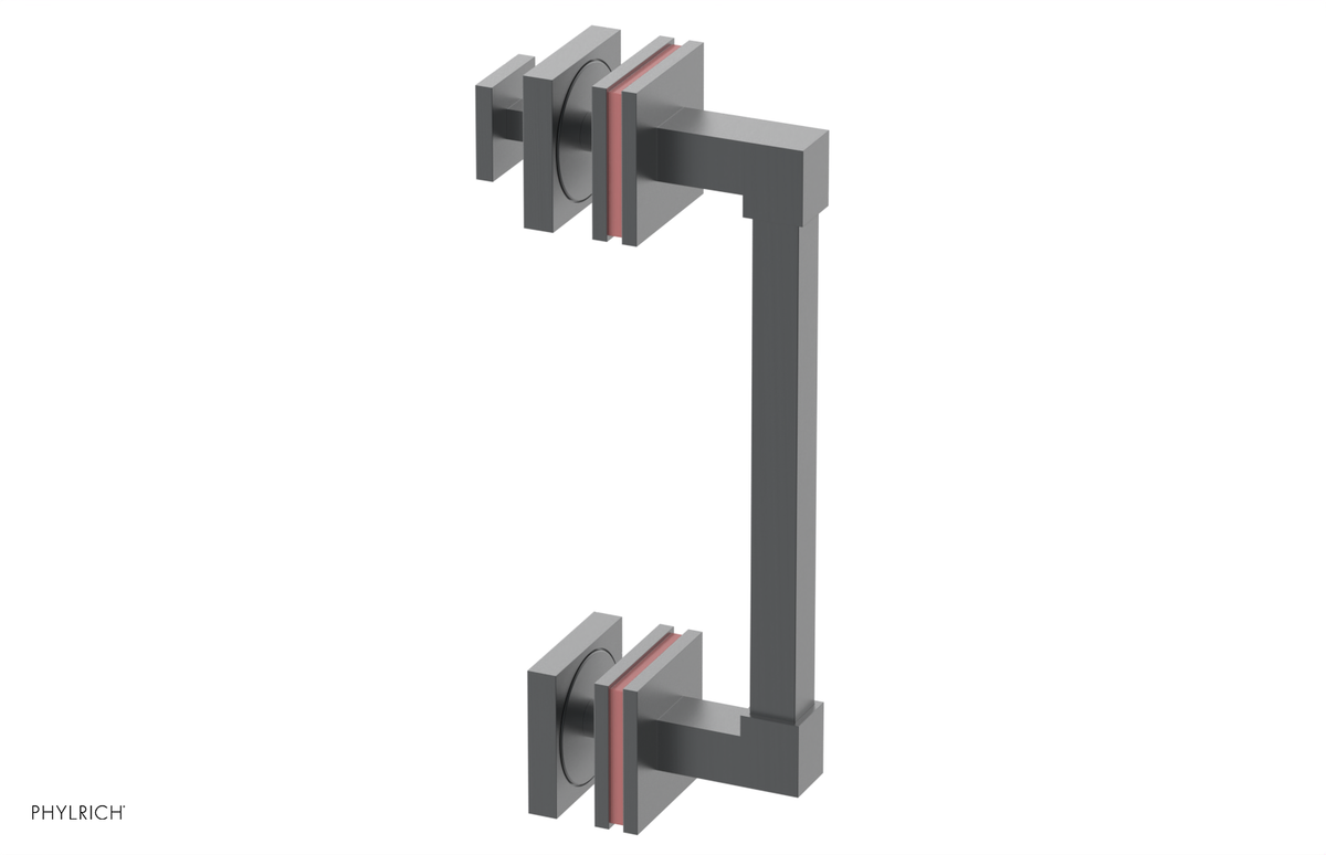 JOLIE - 8" Single Sided Shower Pull with "Pink" Accents 222S-92-08
