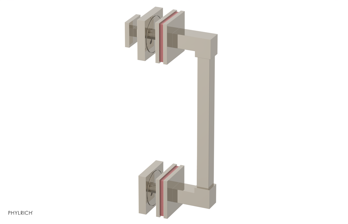 JOLIE - 8" Single Sided Shower Pull with "Pink" Accents 222S-92-08