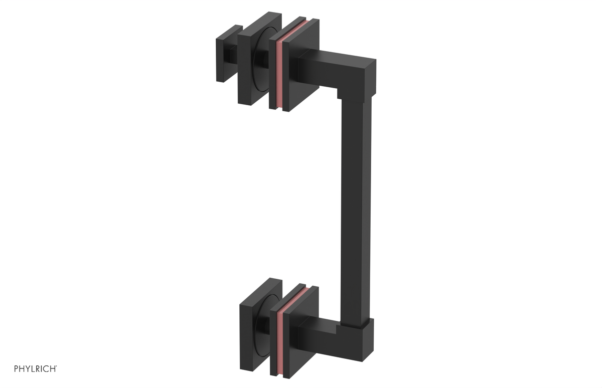 JOLIE - 8" Single Sided Shower Pull with "Pink" Accents 222S-92-08