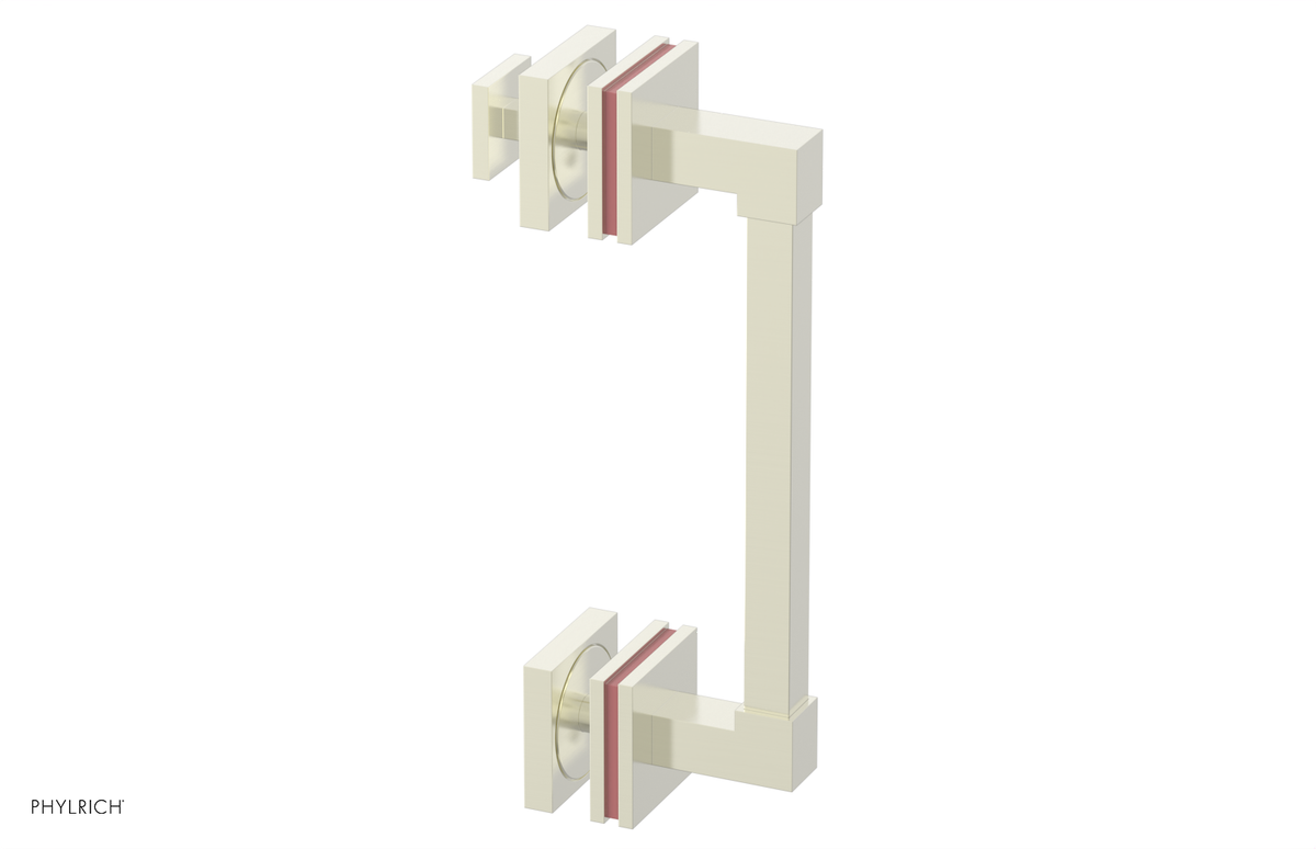 JOLIE - 8" Single Sided Shower Pull with "Pink" Accents 222S-92-08