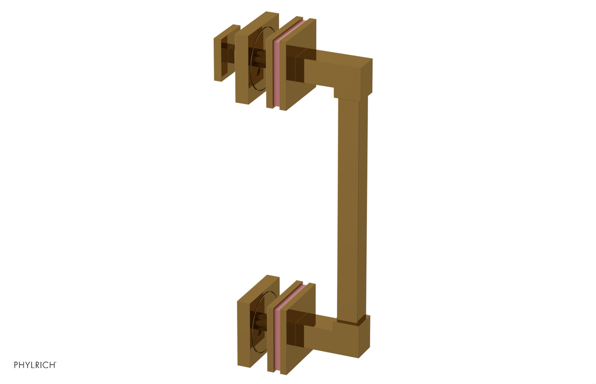 JOLIE - 8" Single Sided Shower Pull with "Pink" Accents 222S-92-08
