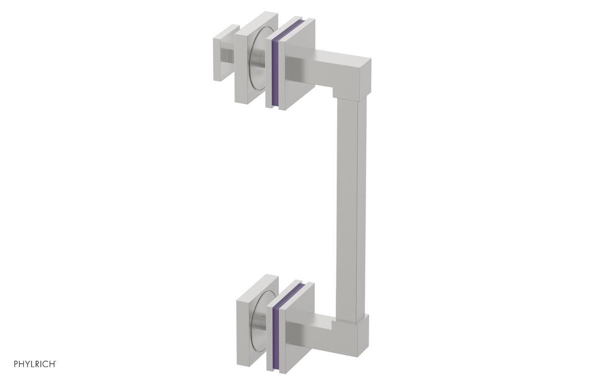 JOLIE - 8" Single Sided Shower Pull with "Purple" Accents 222S-92-08