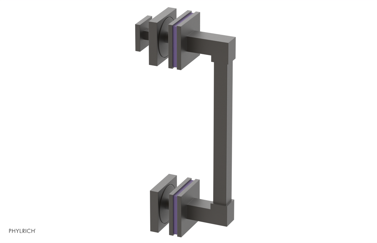 JOLIE - 8" Single Sided Shower Pull with "Purple" Accents 222S-92-08
