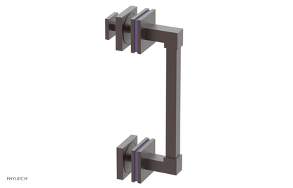 JOLIE - 8" Single Sided Shower Pull with "Purple" Accents 222S-92-08