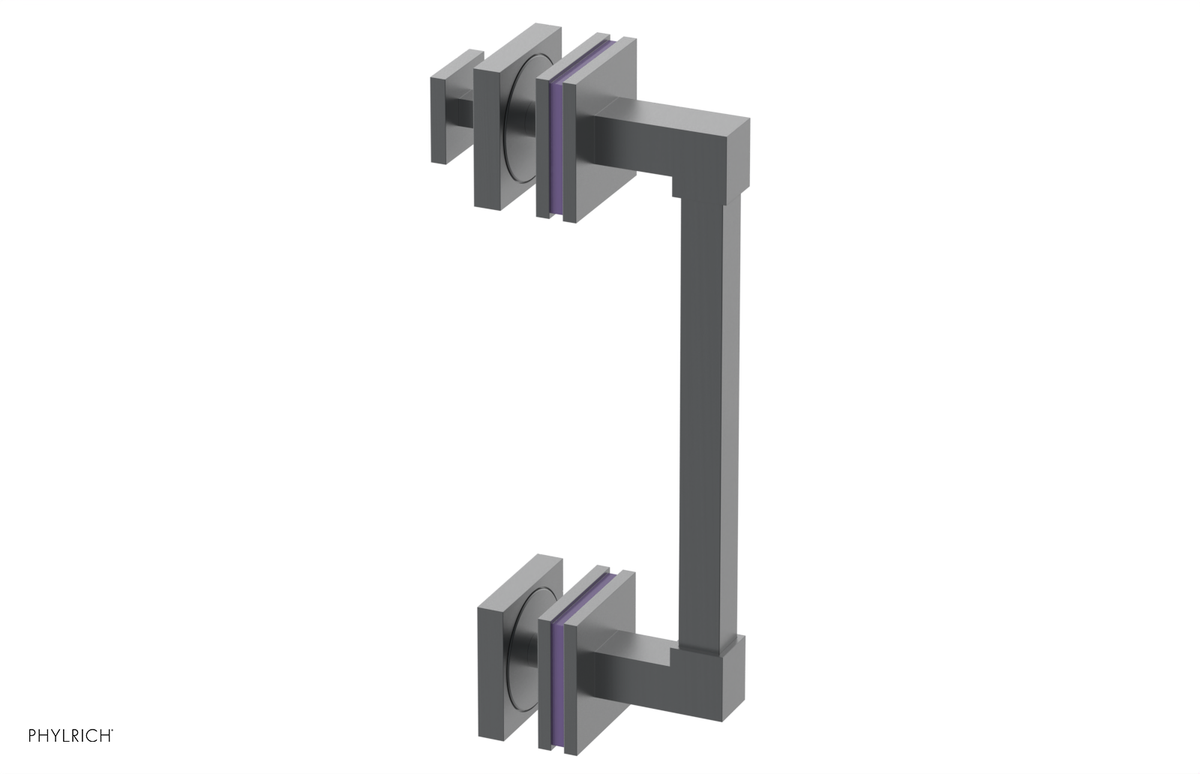 JOLIE - 8" Single Sided Shower Pull with "Purple" Accents 222S-92-08