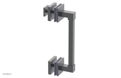 JOLIE - 8" Single Sided Shower Pull with "Purple" Accents 222S-92-08