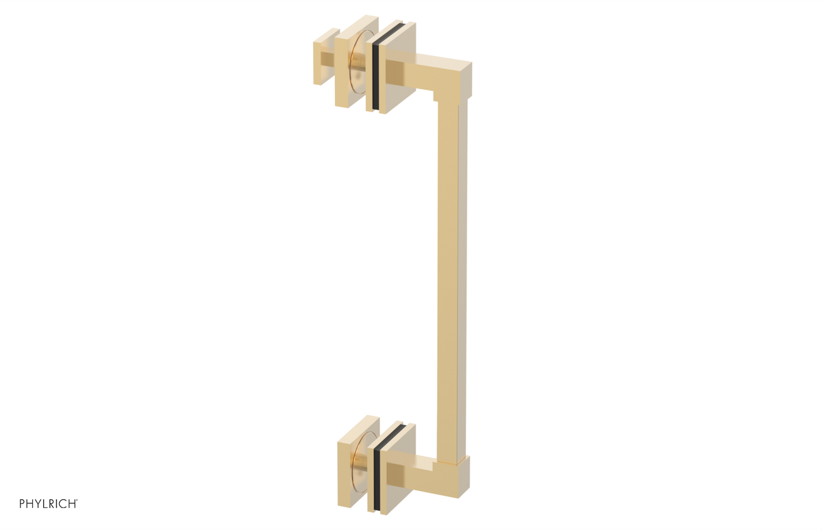 JOLIE - 12" Single Sided Shower Pull with "Black" Accents 222S-92-12