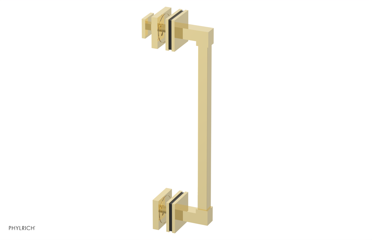 JOLIE - 12" Single Sided Shower Pull with "Black" Accents 222S-92-12