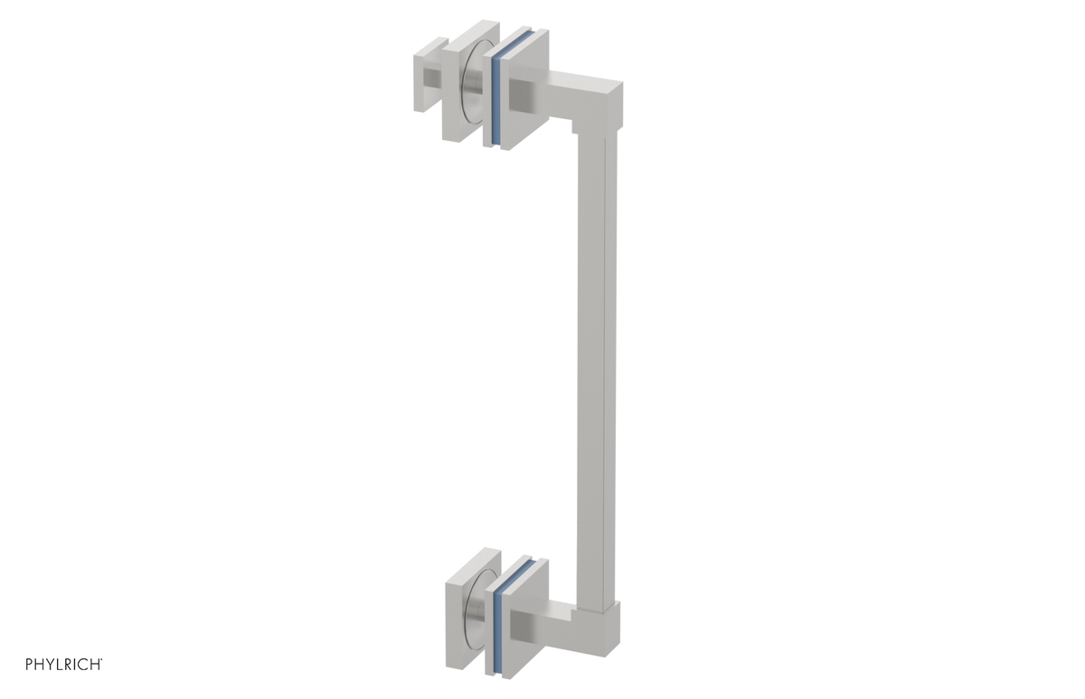 JOLIE - 12" Single Sided Shower Pull with "Light Blue" Accents 222S-92-12