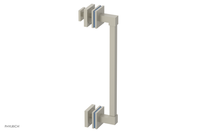 JOLIE - 12" Single Sided Shower Pull with "Light Blue" Accents 222S-92-12
