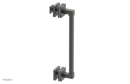 JOLIE - 12" Single Sided Shower Pull with "Light Blue" Accents 222S-92-12