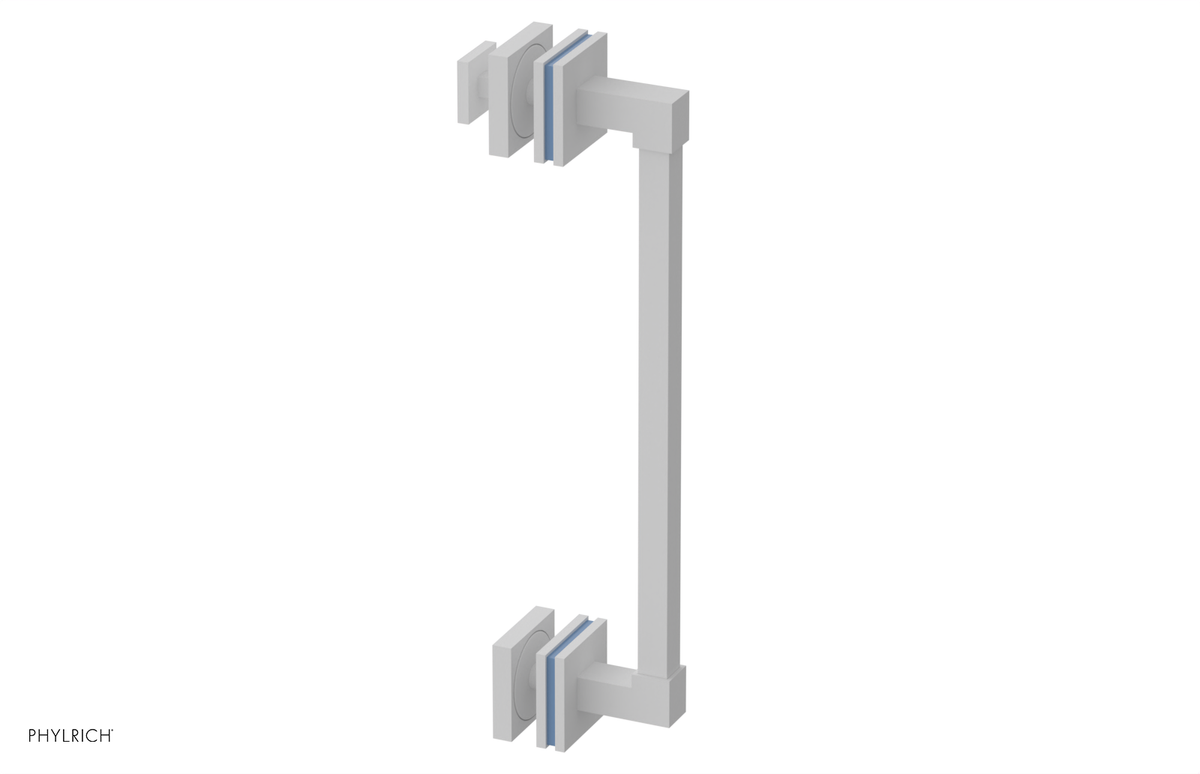 JOLIE - 12" Single Sided Shower Pull with "Light Blue" Accents 222S-92-12