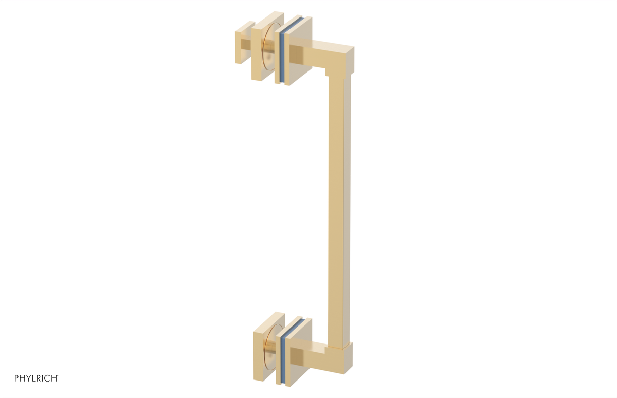JOLIE - 12" Single Sided Shower Pull with "Light Blue" Accents 222S-92-12