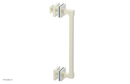 JOLIE - 12" Single Sided Shower Pull with "Light Blue" Accents 222S-92-12