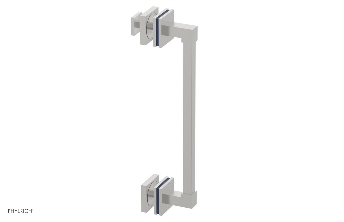 JOLIE - 12" Single Sided Shower Pull with "Navy Blue" Accents 222S-92-12