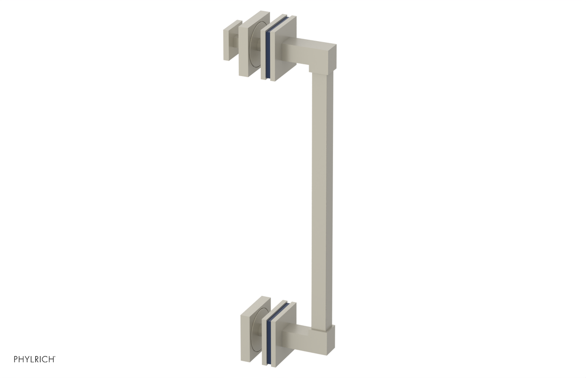 JOLIE - 12" Single Sided Shower Pull with "Navy Blue" Accents 222S-92-12