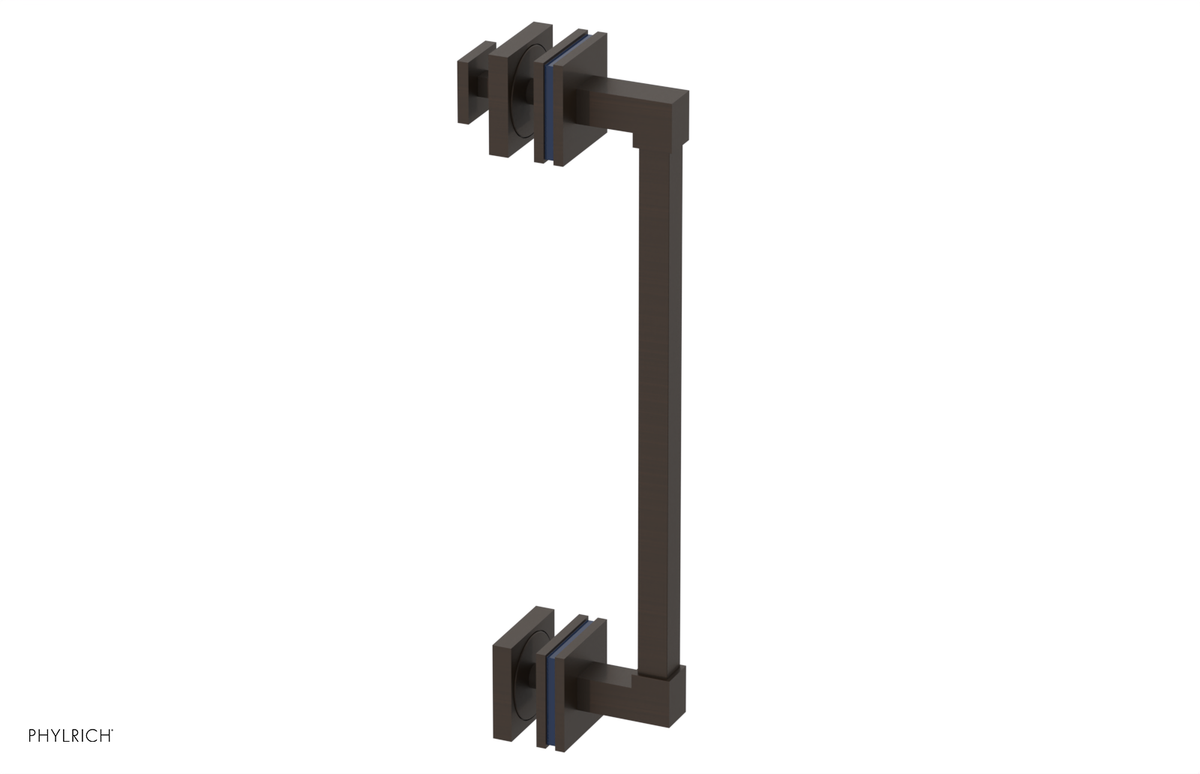 JOLIE - 12" Single Sided Shower Pull with "Navy Blue" Accents 222S-92-12