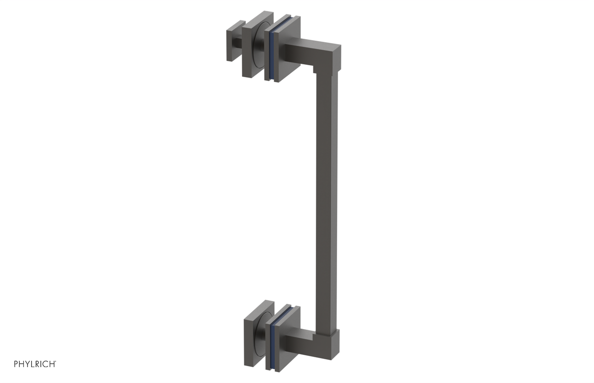 JOLIE - 12" Single Sided Shower Pull with "Navy Blue" Accents 222S-92-12