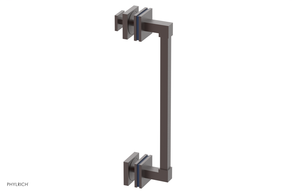 JOLIE - 12" Single Sided Shower Pull with "Navy Blue" Accents 222S-92-12