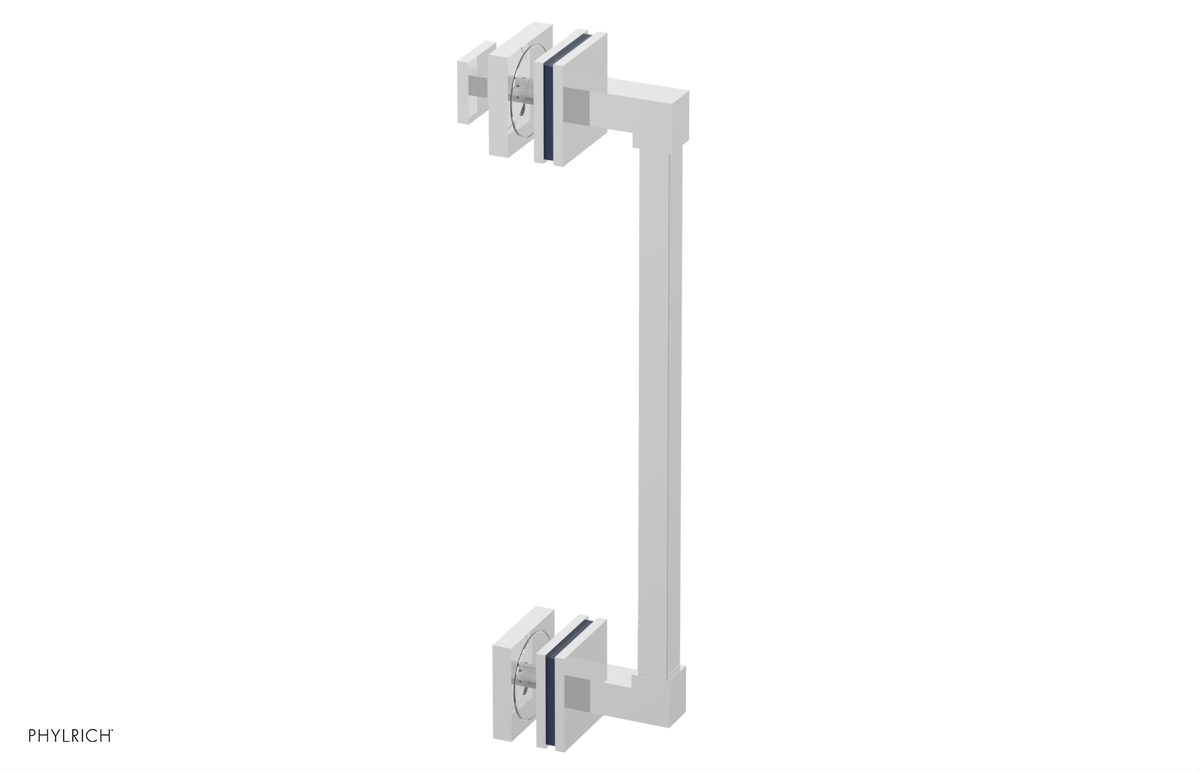 JOLIE - 12" Single Sided Shower Pull with "Navy Blue" Accents 222S-92-12