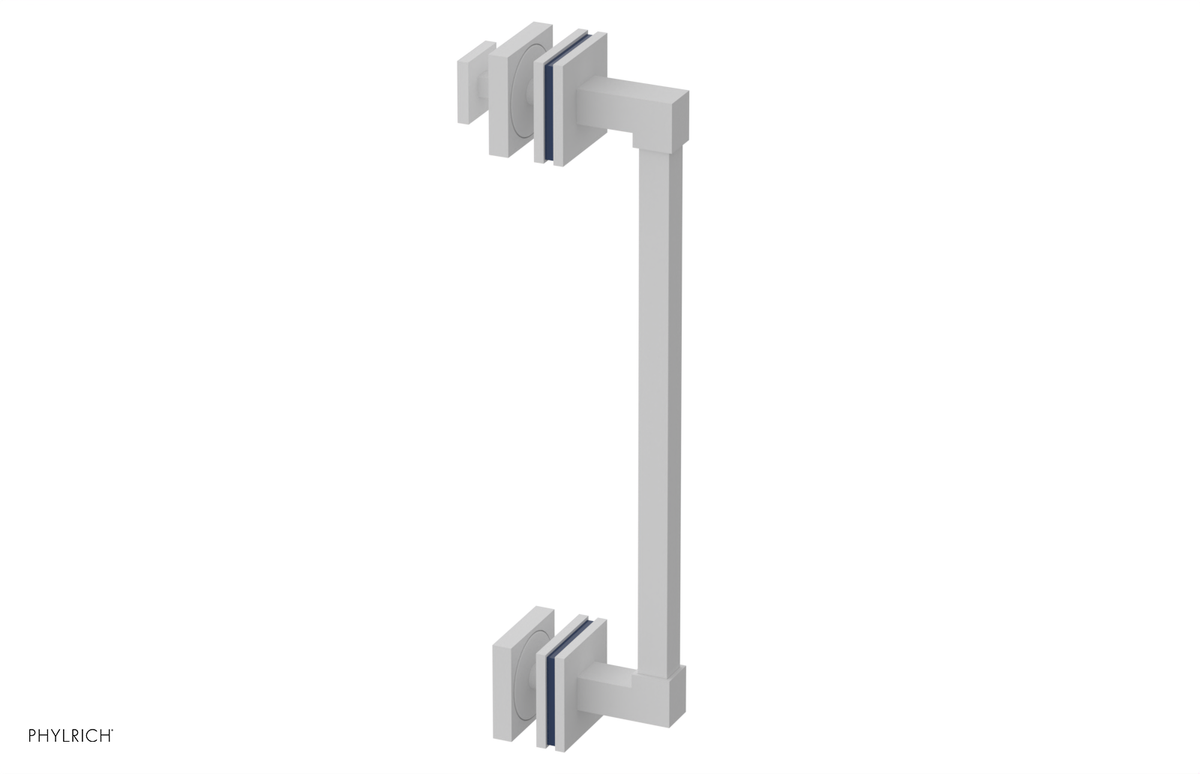 JOLIE - 12" Single Sided Shower Pull with "Navy Blue" Accents 222S-92-12