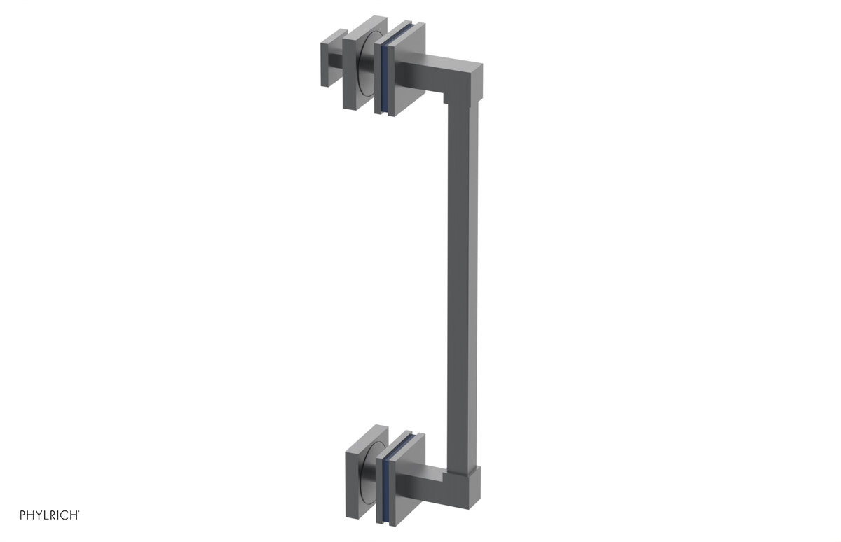 JOLIE - 12" Single Sided Shower Pull with "Navy Blue" Accents 222S-92-12