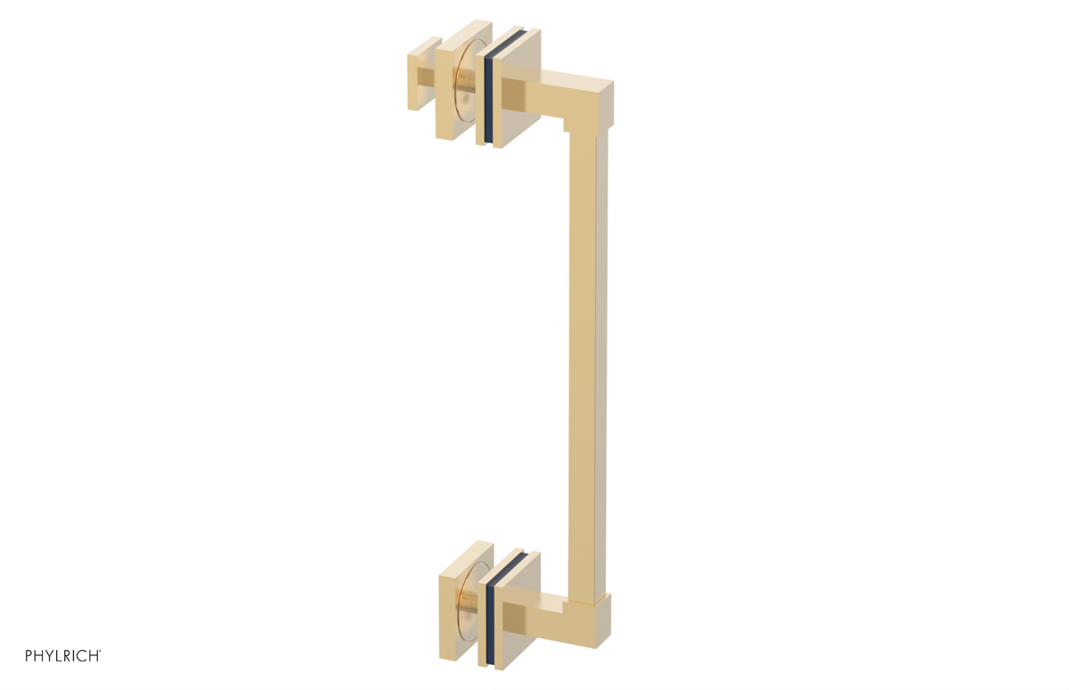 JOLIE - 12" Single Sided Shower Pull with "Navy Blue" Accents 222S-92-12