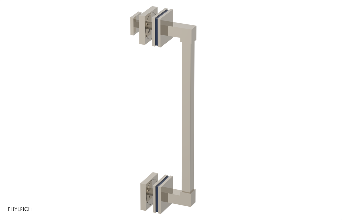 JOLIE - 12" Single Sided Shower Pull with "Navy Blue" Accents 222S-92-12