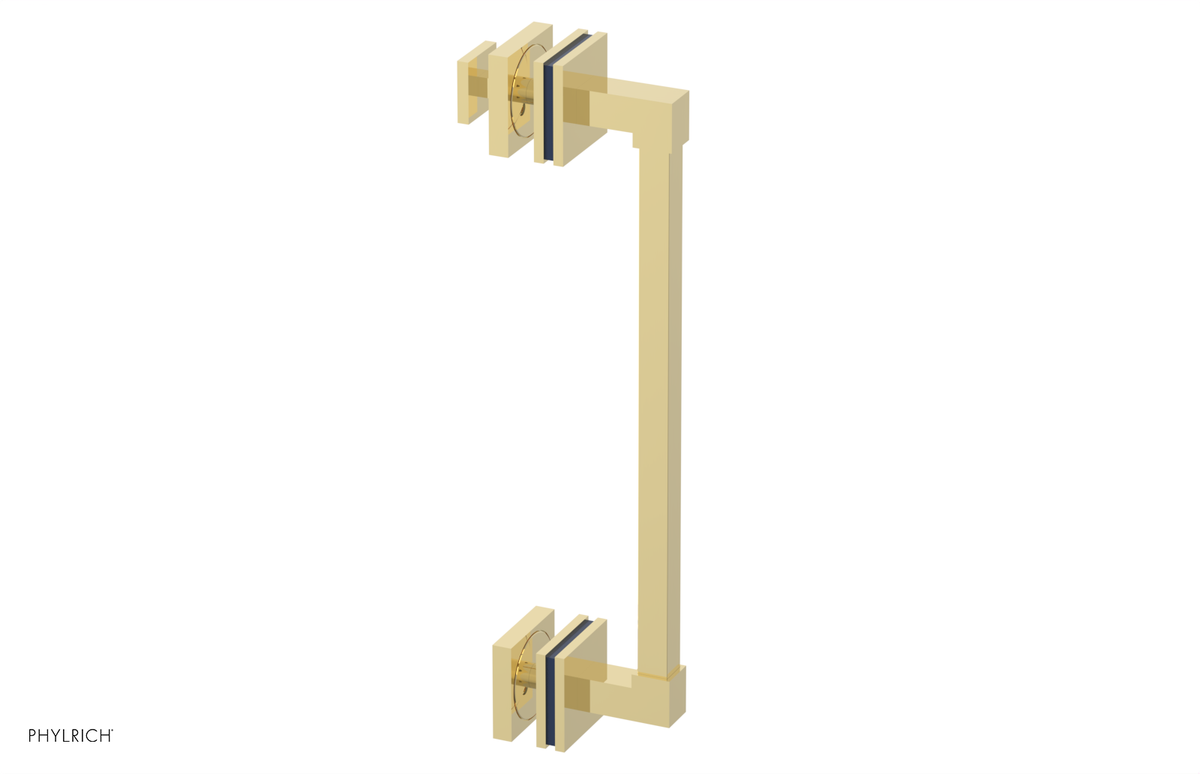 JOLIE - 12" Single Sided Shower Pull with "Navy Blue" Accents 222S-92-12