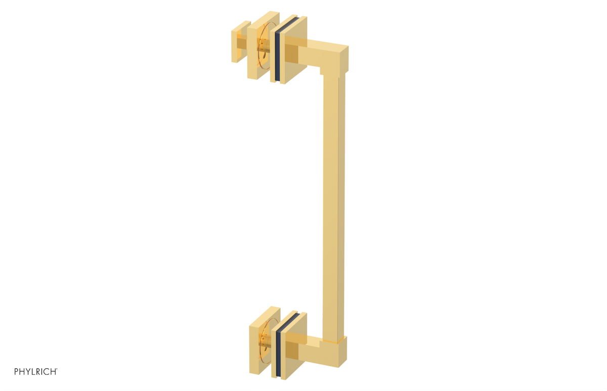 JOLIE - 12" Single Sided Shower Pull with "Navy Blue" Accents 222S-92-12