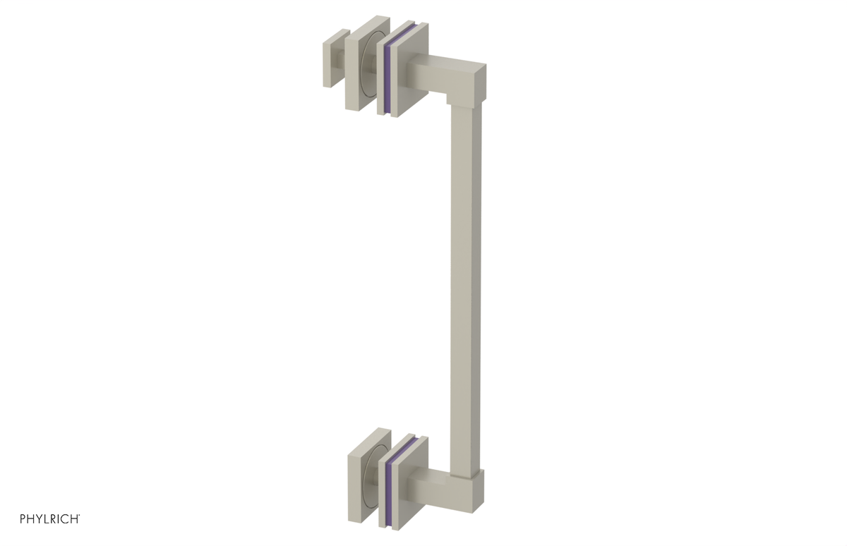 JOLIE - 12" Single Sided Shower Pull with "Purple" Accents 222S-92-12