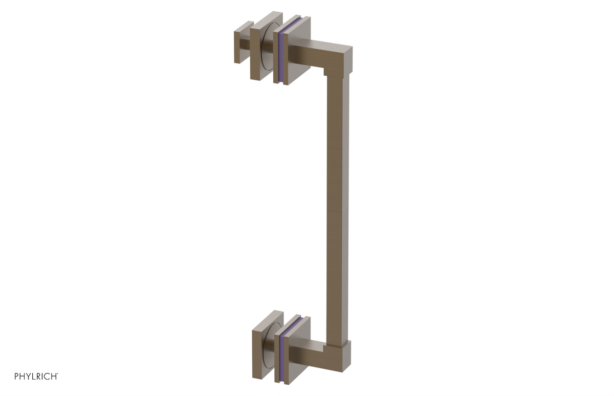 JOLIE - 12" Single Sided Shower Pull with "Purple" Accents 222S-92-12