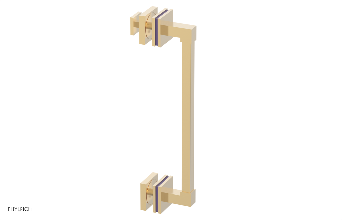 JOLIE - 12" Single Sided Shower Pull with "Purple" Accents 222S-92-12