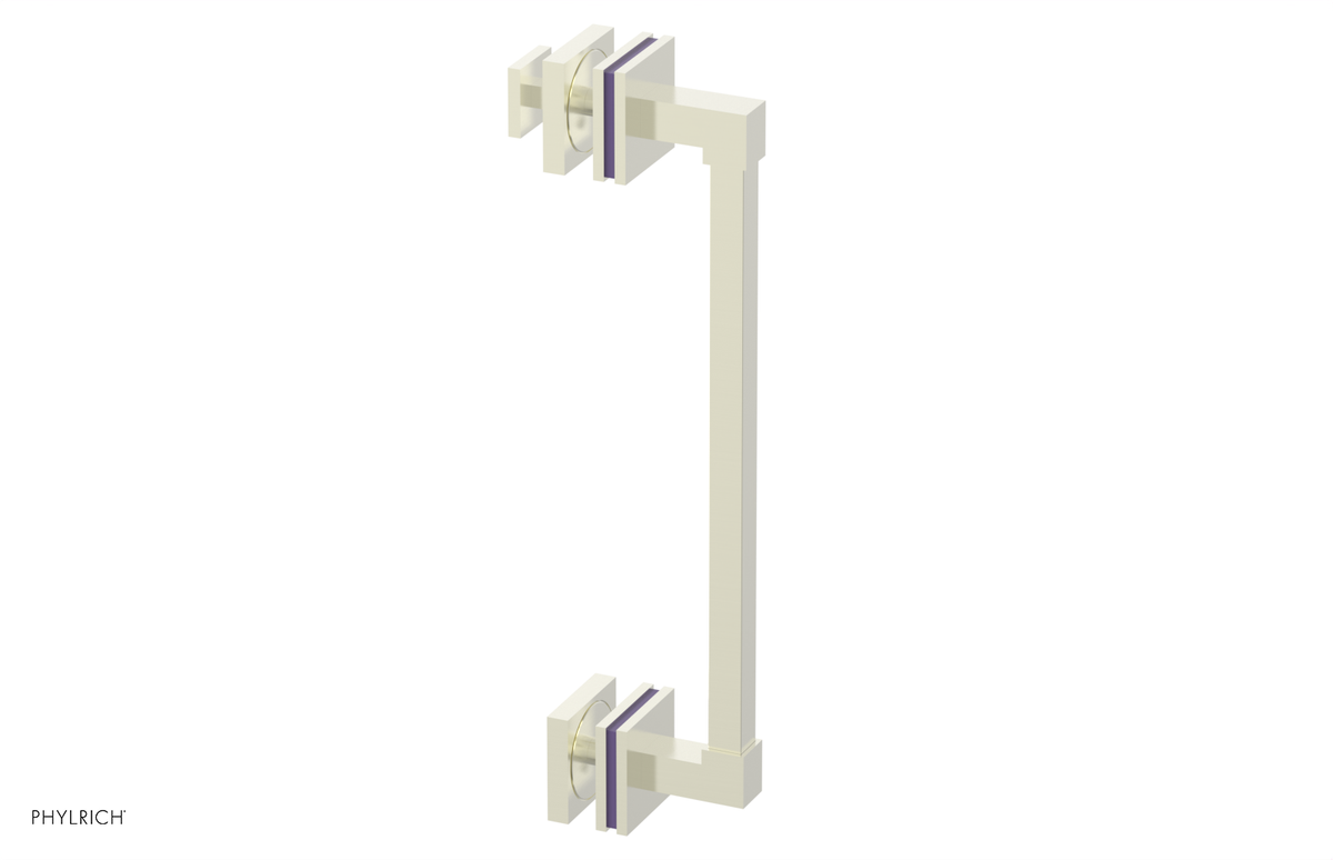 JOLIE - 12" Single Sided Shower Pull with "Purple" Accents 222S-92-12