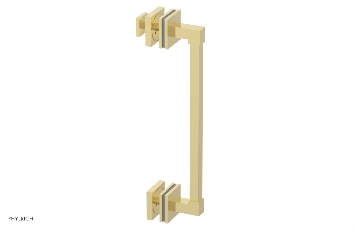 JOLIE - 12" Single Sided Shower Pull with "Grey" Accents 222S-92-12