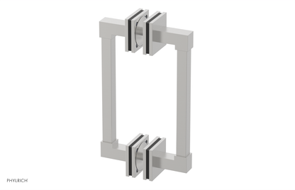 JOLIE - 8" Double Sided Shower Pull with "Black" Accents 222S-93-08