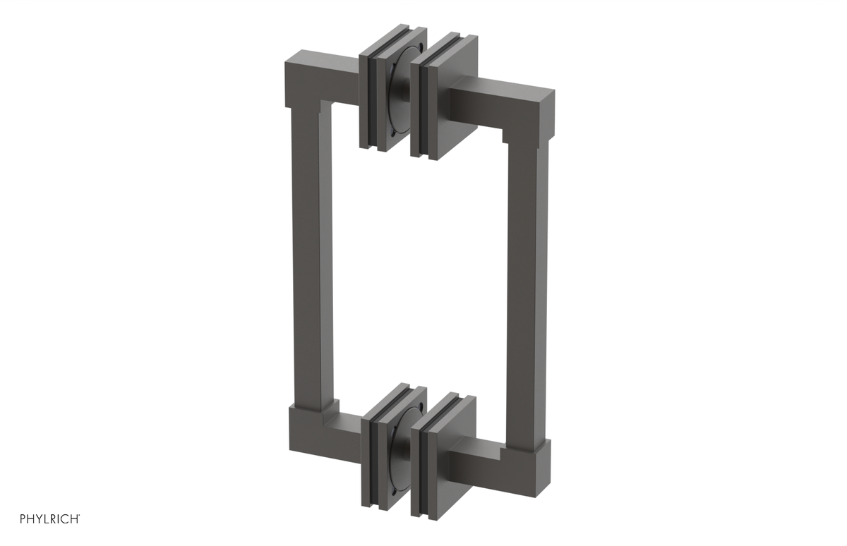 JOLIE - 8" Double Sided Shower Pull with "Black" Accents 222S-93-08