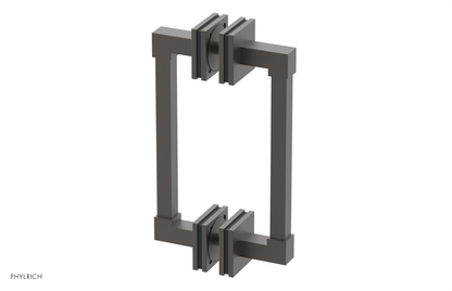 JOLIE - 8" Double Sided Shower Pull with "Black" Accents 222S-93-08