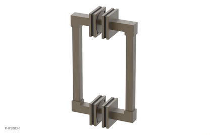 JOLIE - 8" Double Sided Shower Pull with "Black" Accents 222S-93-08