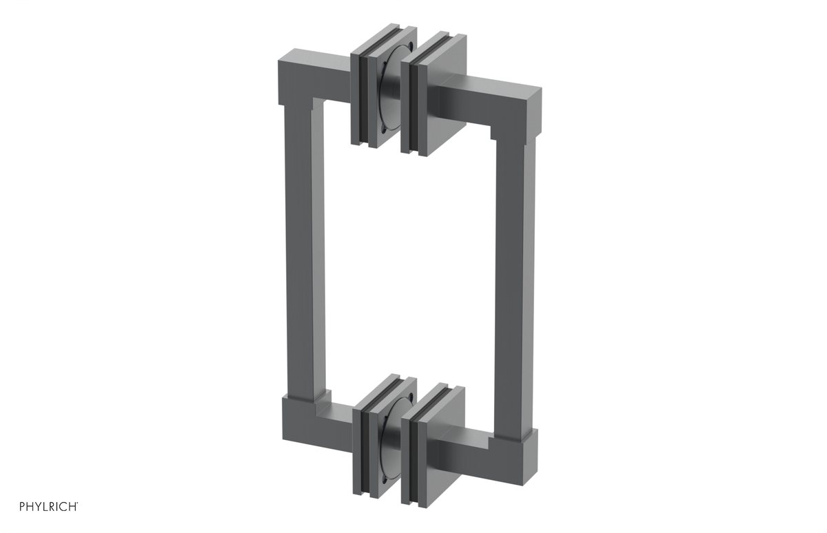 JOLIE - 8" Double Sided Shower Pull with "Black" Accents 222S-93-08