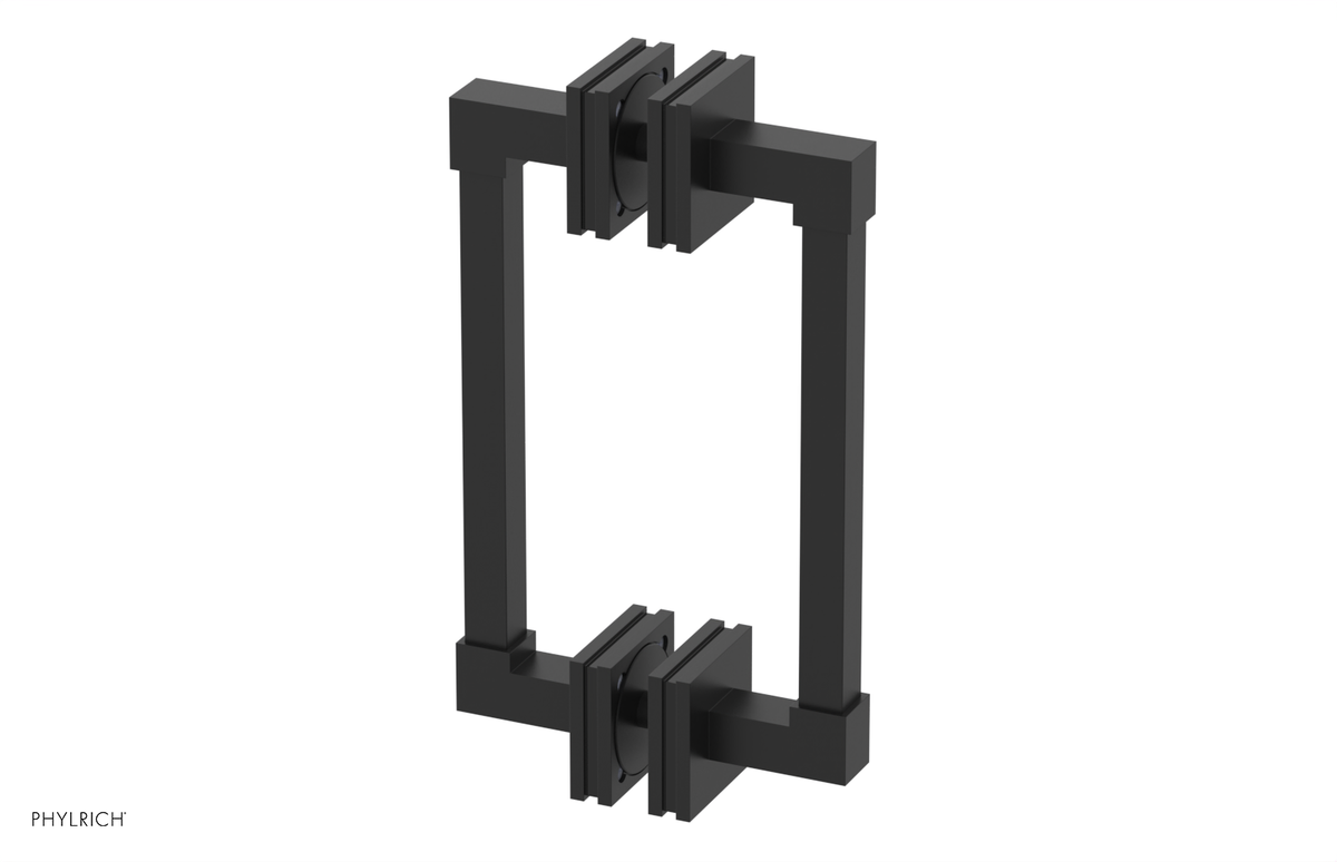 JOLIE - 8" Double Sided Shower Pull with "Black" Accents 222S-93-08