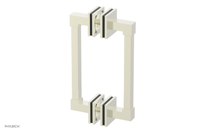 JOLIE - 8" Double Sided Shower Pull with "Black" Accents 222S-93-08
