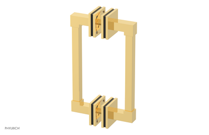 JOLIE - 8" Double Sided Shower Pull with "Black" Accents 222S-93-08