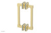 JOLIE - 8" Double Sided Shower Pull with "Light Blue" Accents 222S-93-08