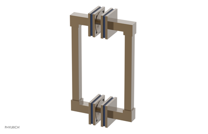 JOLIE - 8" Double Sided Shower Pull with "Navy Blue" Accents 222S-93-08
