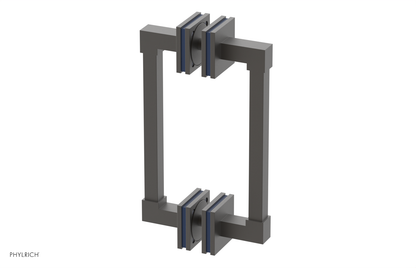 JOLIE - 8" Double Sided Shower Pull with "Navy Blue" Accents 222S-93-08